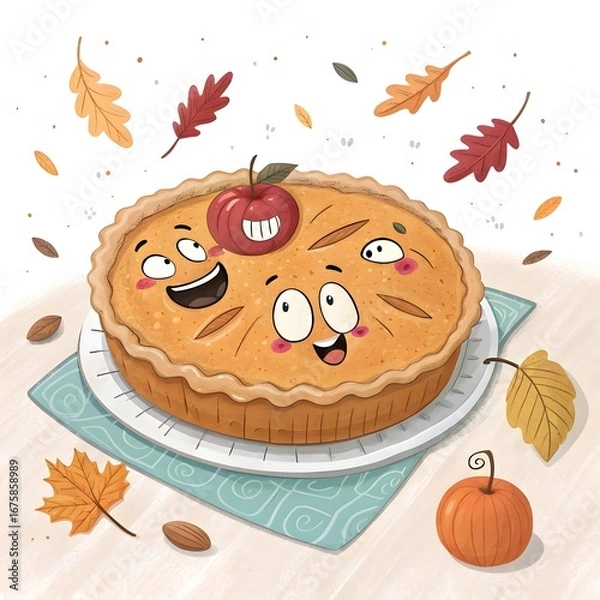 Fototapeta halloween pumpkin cake