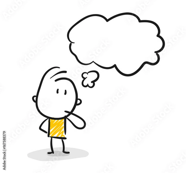 Fototapeta Stick Figures / Stick Figures: myślenie, strategia. (Nr 55)