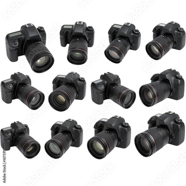 Fototapeta design pattern collection set of professional DSLR