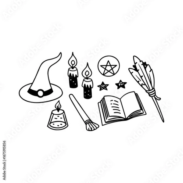 Obraz Halloween element set