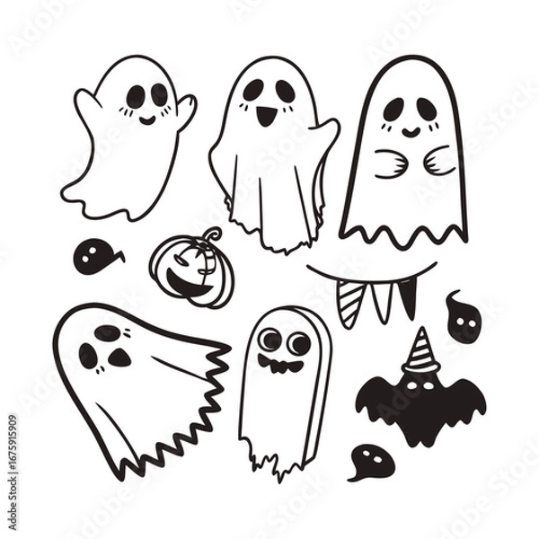 Obraz Halloween element set