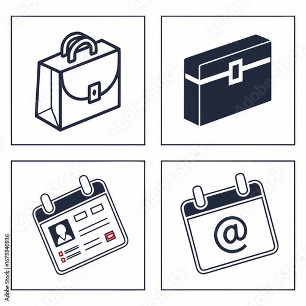 Obraz set of icons