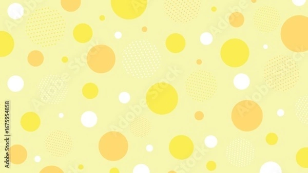Fototapeta Cute and pop polka dot background