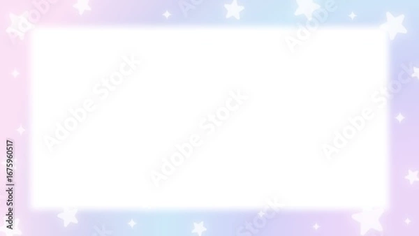Fototapeta A cute and pop background with shining stars