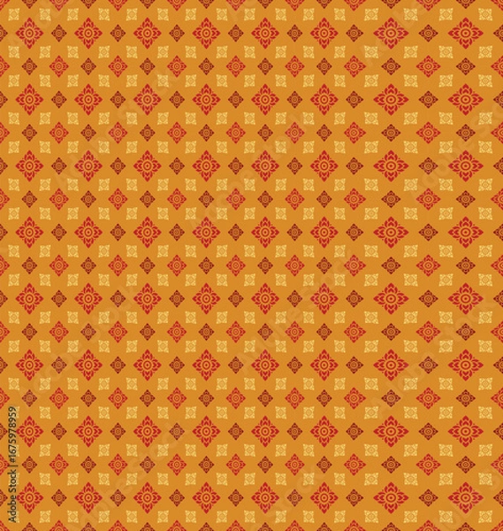 Fototapeta seamless pattern with flowers