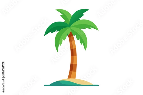 Fototapeta palm tree vector illustration