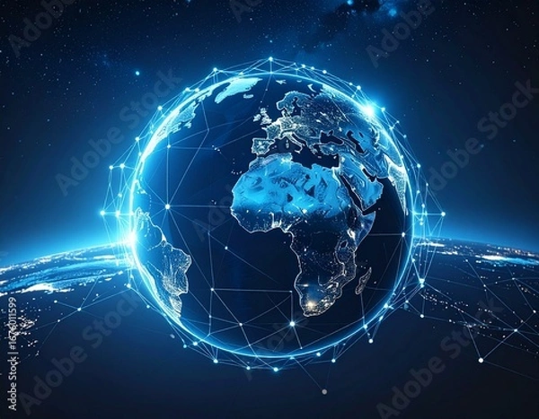 Obraz earth globe on the background of the earth