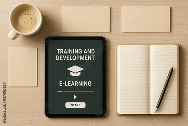 Fototapeta Training & Development Corner – Learning & Professional Workspace