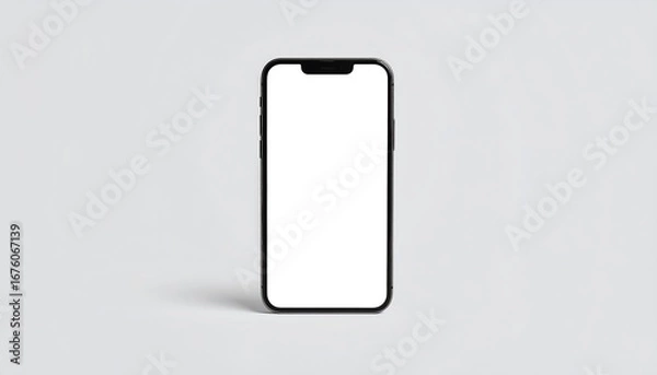 Obraz Modern smartphone mockup on a plain background