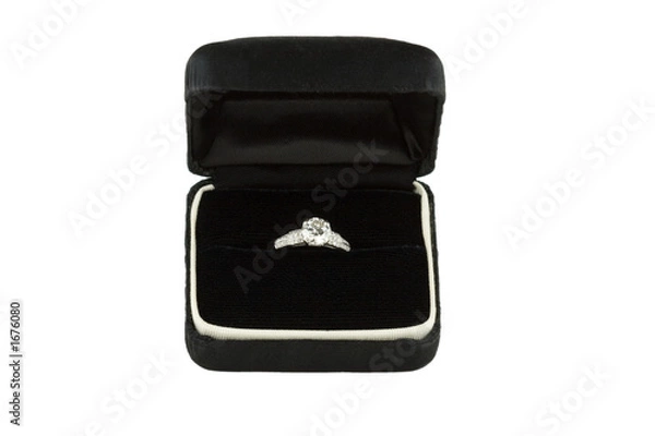 Obraz diamond ring in box