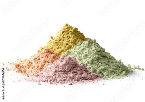 Obraz Four piles of colorful powder