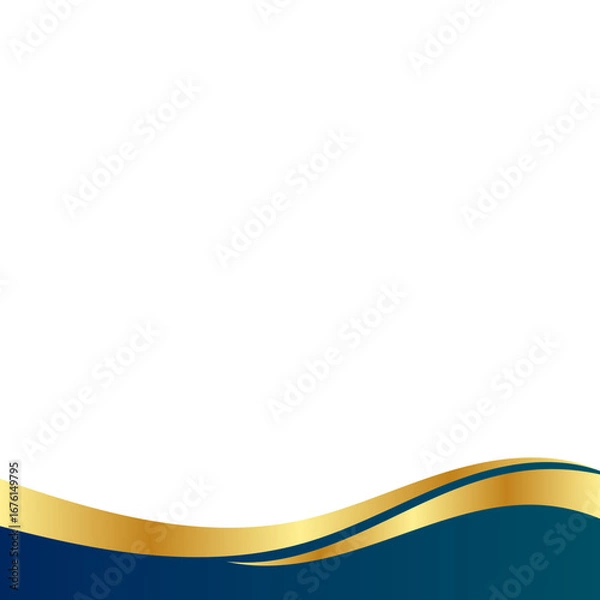 Obraz Gold Gradient Corner