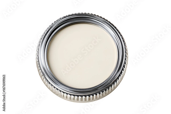 Fototapeta Elegant Oval Silver Frame Blank Design Element