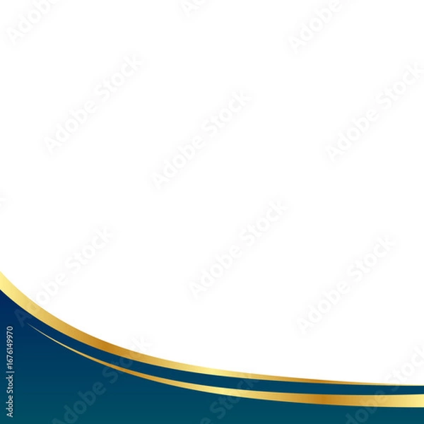 Obraz Gold Gradient Corner