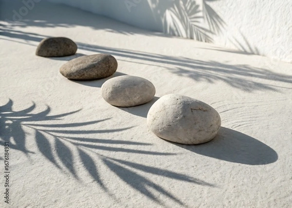 Obraz Minimal Background with Natural Rock Shadows