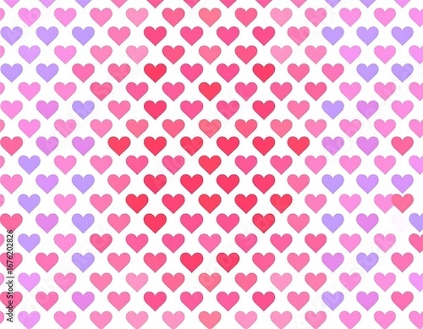 Fototapeta Abstract hearts pattern