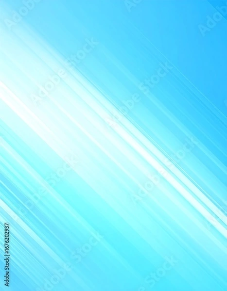 Fototapeta Abstract diagonal light streaks on a light blue background
