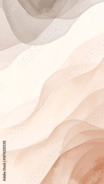 Fototapeta Abstract, flowing, soft color blend
