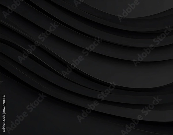 Fototapeta Abstract dark wavy lines (5)
