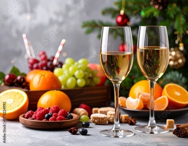 Obraz Christmas.New Year. Generated image