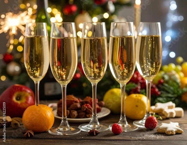 Obraz  Christmas.New Year. Generated image