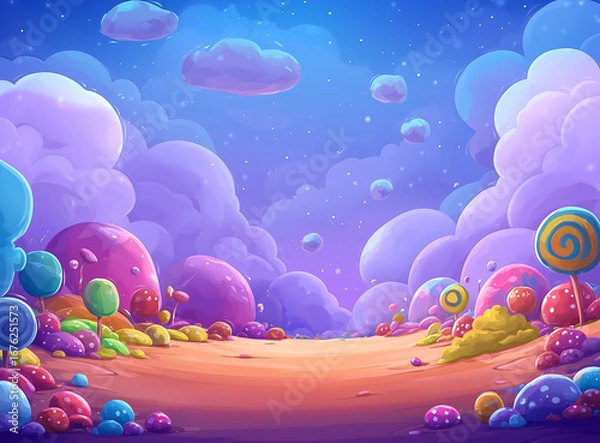 Obraz blue sky and clouds background