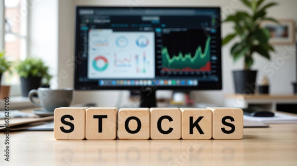 Fototapeta The shifting lines of a stock chart highlight how every surge and collapse reflects collective hopes and fears turning the market into a living organism fueled by uncertainty and ambition