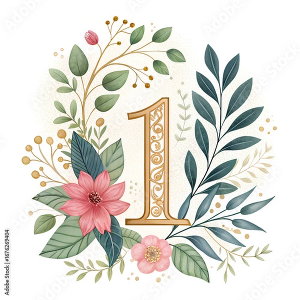Obraz vector floral background number one 1
