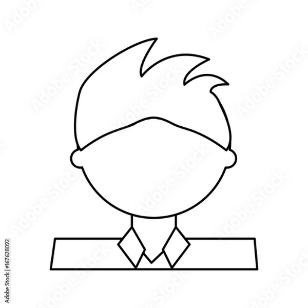 Obraz Man cartoon profile