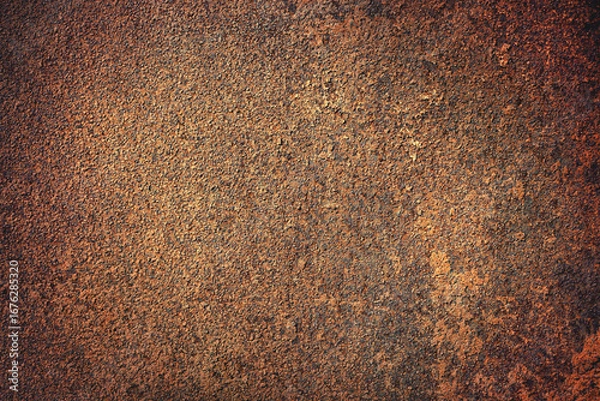 Fototapeta texture of beautiful brown, time-rusted steel