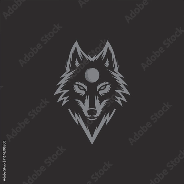 Obraz wolf head vector