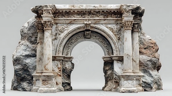 Obraz Ornamental marble arch with pillars high resolution picture