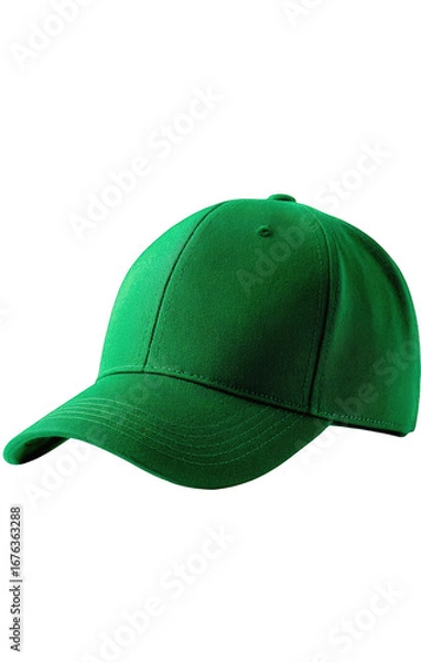 Fototapeta Vibrant green baseball cap