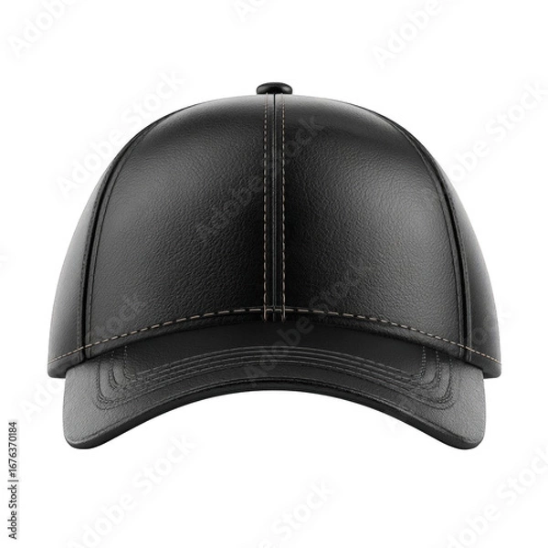 Obraz Black leather baseball cap (1)
