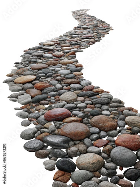 Obraz Winding stone path meanders through a landscape