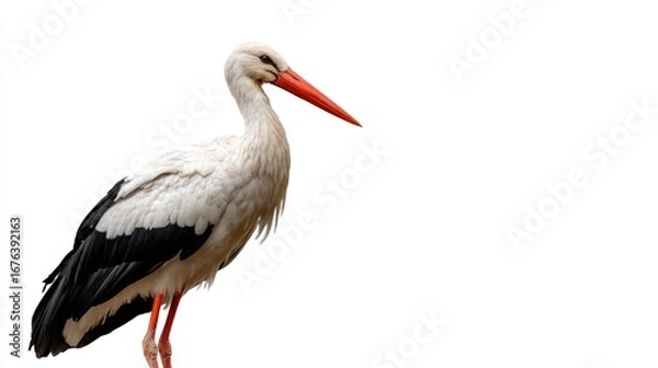 Obraz White stork profile (2)