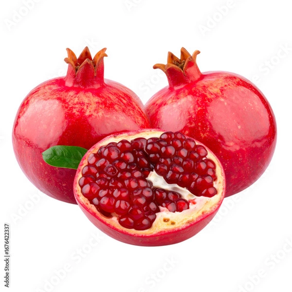 Fototapeta Pomegranate isolated on transparent png