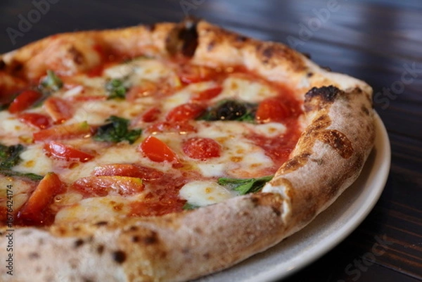 Obraz 家庭で焼いたピザ