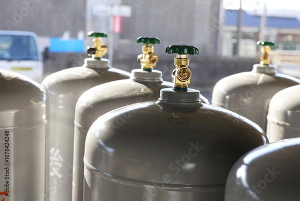 Fototapeta LPガスのガスボンベ