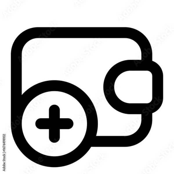 Obraz top up icon with line style