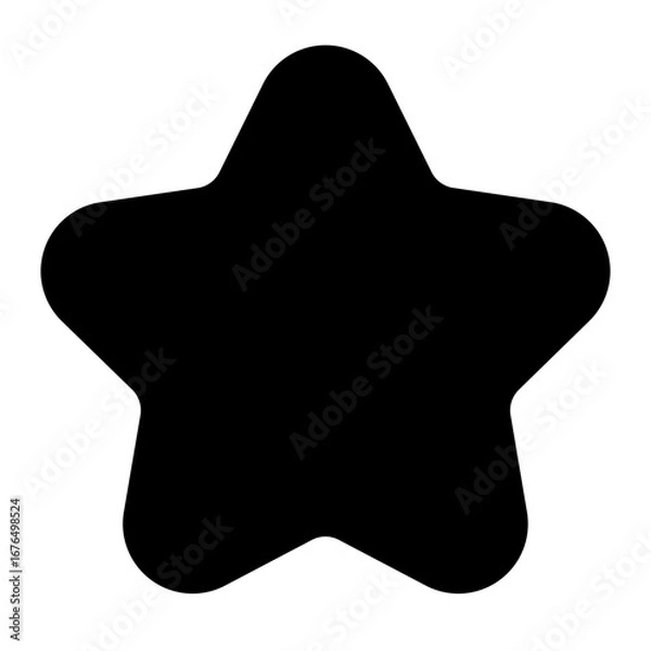 Obraz Star icon with solid style