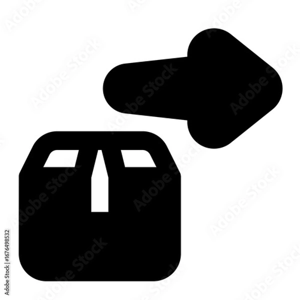 Obraz Track order icon with line style