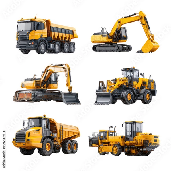 Obraz Yellow construction vehicles (2)
