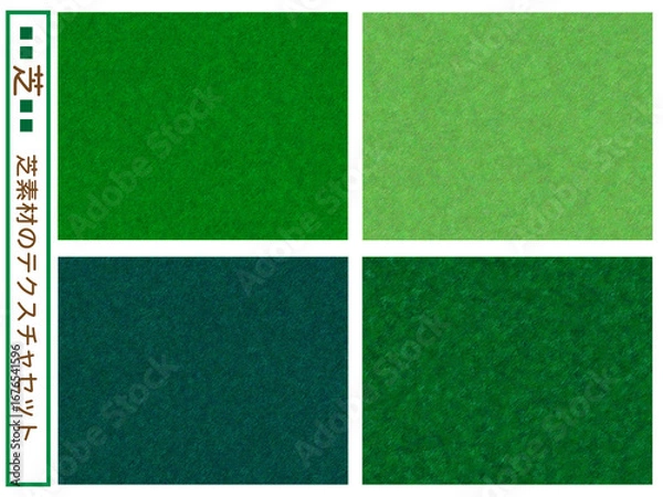 Fototapeta 背景■芝のテクスチャセット