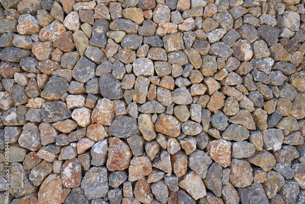 Obraz Large stone wall realistic texture background