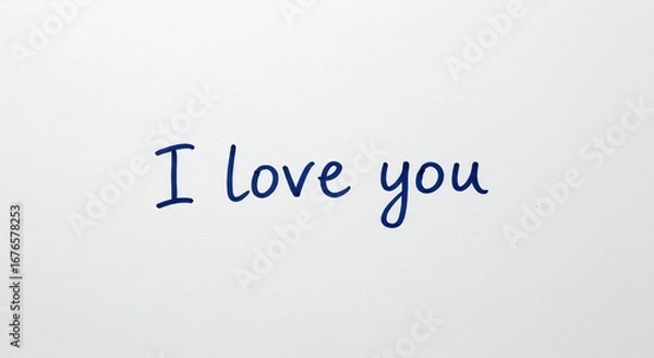 Obraz 優しい手書き文字 愛のメッセージ 柔らかな光. AI Generated