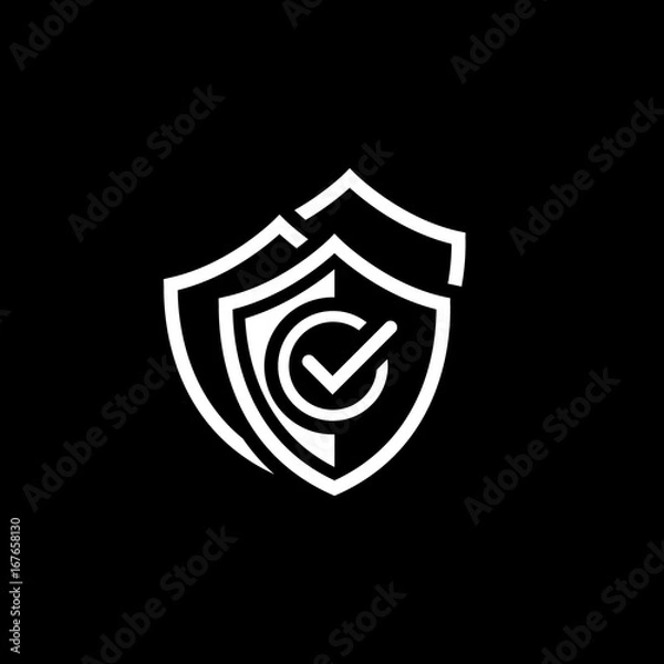 Fototapeta Multilevel Security Icon. Flat Design.