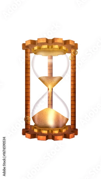 Fototapeta hourglass isolated on white