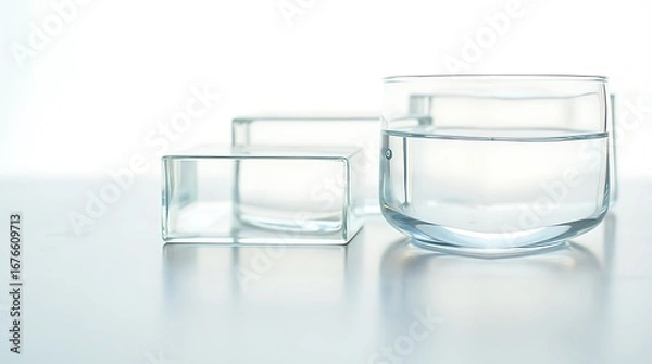Fototapeta glass with water