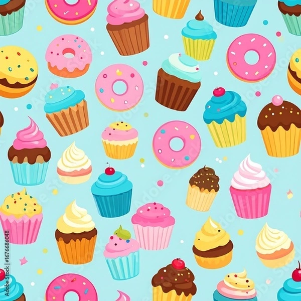 Fototapeta Sweet Treats Pattern Design (11)